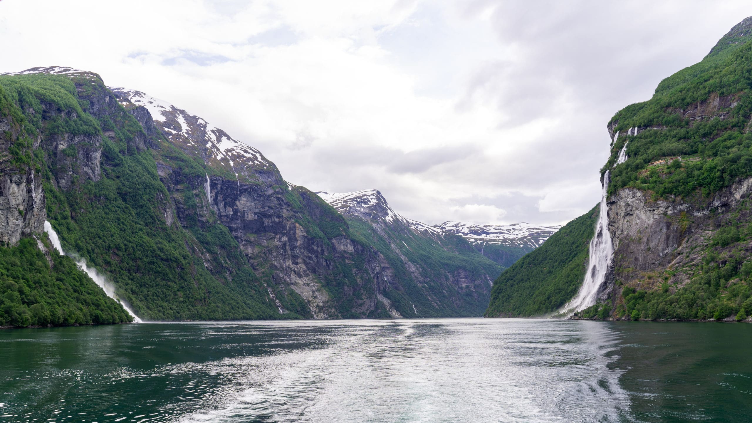 Seven Sisters waterfall and Geiranger Fjord.